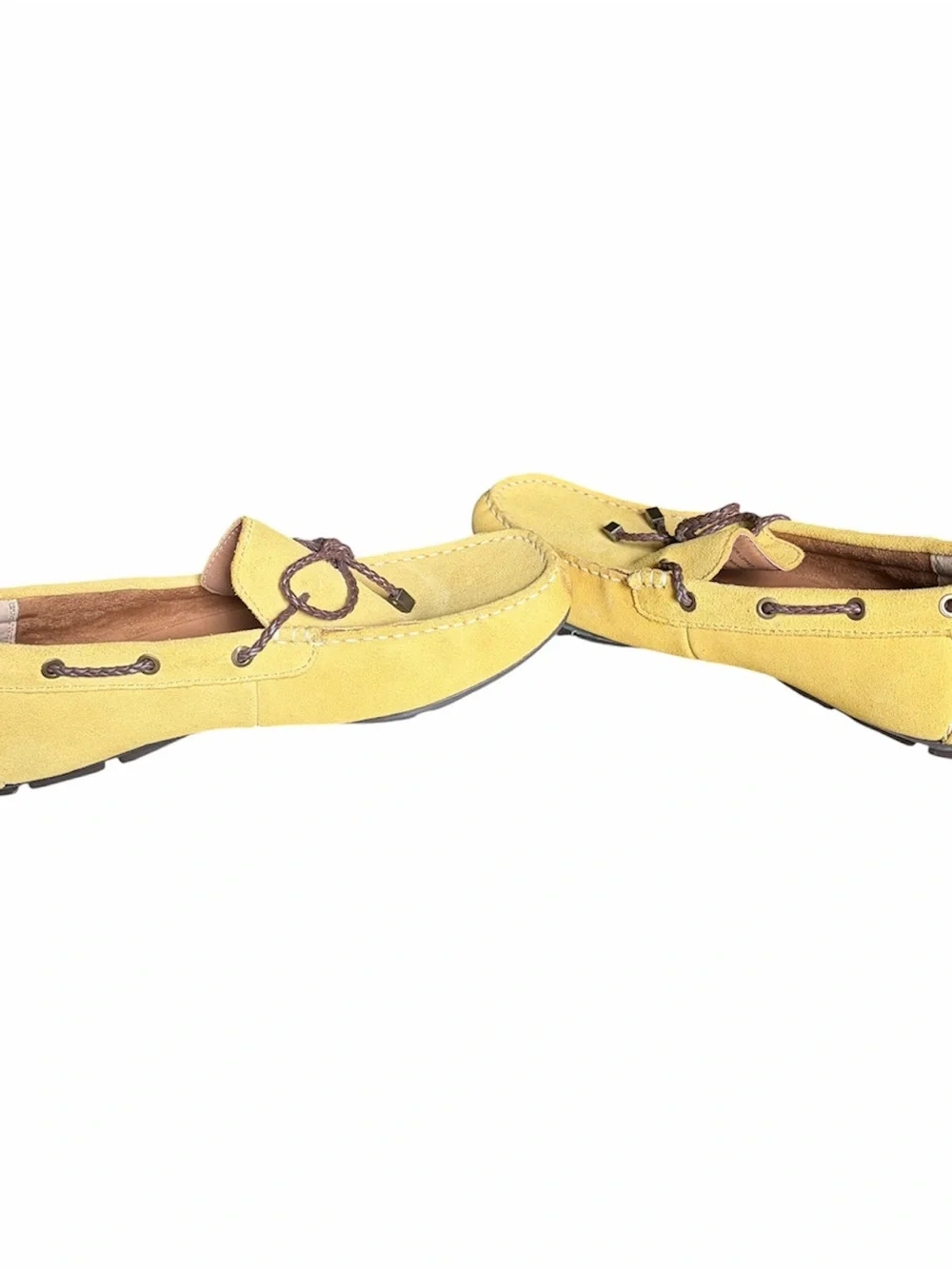 Alfani Men’s Yellow Suede Moccasin Loafers